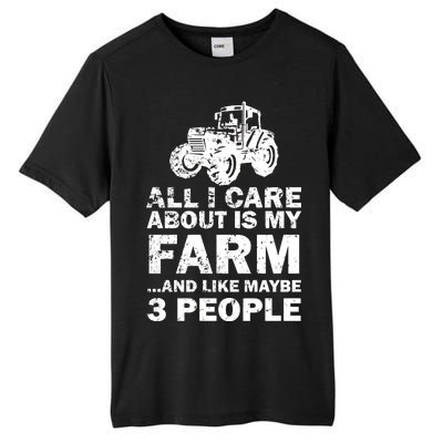 All I Care About is My Farm & Like 3 People Tall Fusion ChromaSoft Performance T-Shirt