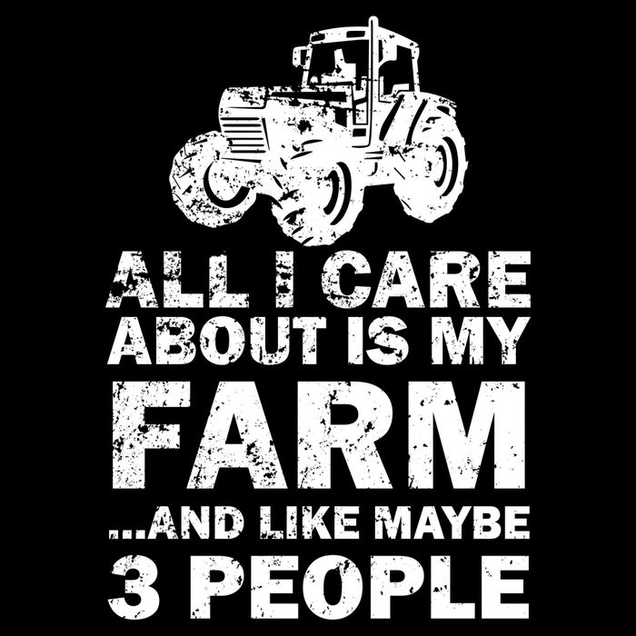 All I Care About is My Farm & Like 3 People Drawstring Bag