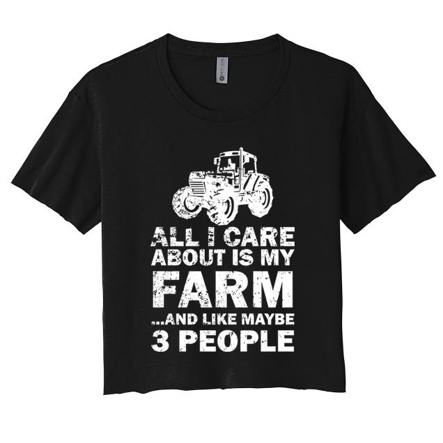 All I Care About is My Farm & Like 3 People Crop Top