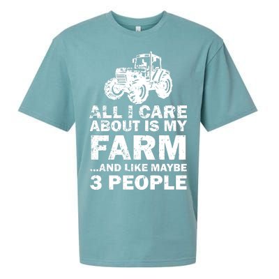 All I Care About is My Farm & Like 3 People Sueded Cloud Jersey T-Shirt