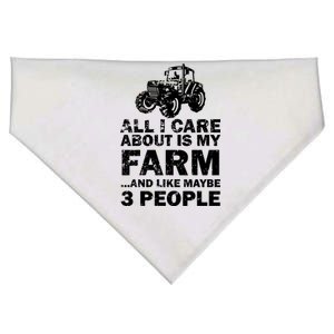 All I Care About is My Farm & Like 3 People USA-Made Doggie Bandana