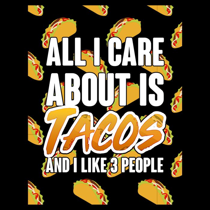 All I Care About Is Tacos Sustainable Beanie