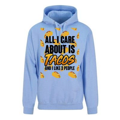 All I Care About Is Tacos Unisex Surf Hoodie