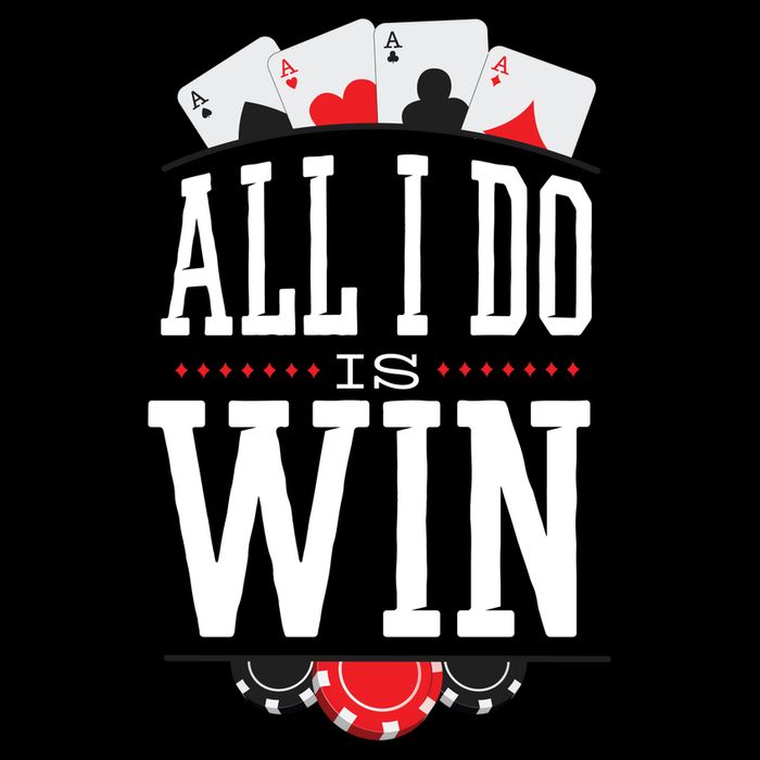 All I Do Is Win Poker Cooling Performance Crew T-Shirt