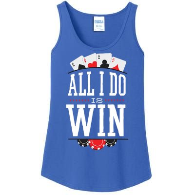 All I Do Is Win Poker Ladies Essential Tank