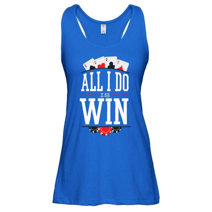 All I Do Is Win Poker Ladies Essential Flowy Tank