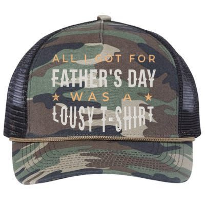 All I Got For Father's Day Lousy Retro Rope Trucker Hat Cap