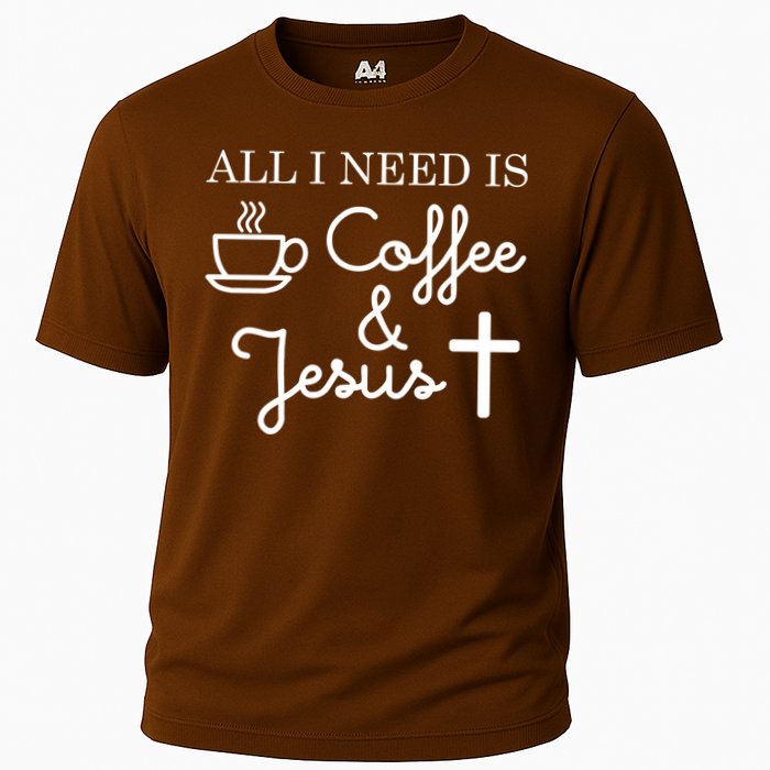 All I Need is Coffee and Jesus Cooling Performance Crew T-Shirt