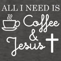 All I Need is Coffee and Jesus Vector Backpack