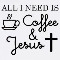 All I Need is Coffee and Jesus Garment-Dyed Sweatshirt