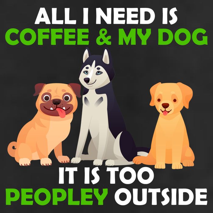 All I Need Is Coffee And My Dog Large Microfiber Waffle Golf Towel