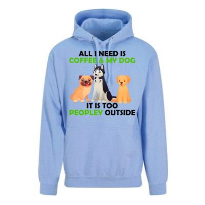 All I Need Is Coffee And My Dog Unisex Surf Hoodie