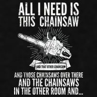 All I Need Is This Chainsaws  Ladies PosiCharge Tri-Blend Wicking Tank