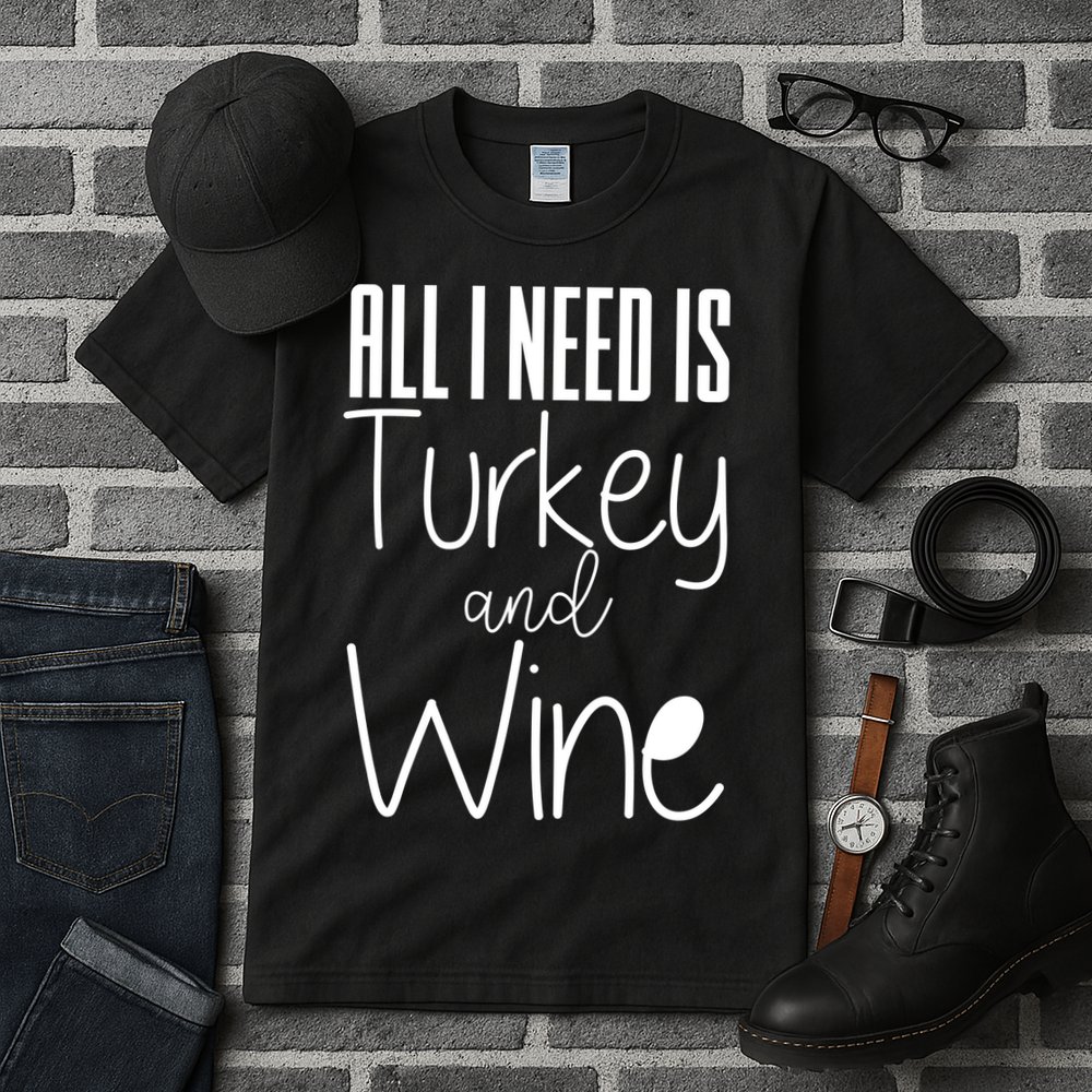 All I Need Is Turkey And Wine Tall T-Shirt