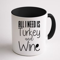 All I Need Is Turkey And Wine Mug