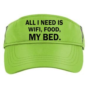 All I Need Is Wifi Food  Adult Drive Performance Visor