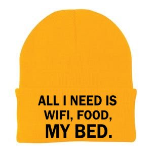 All I Need Is Wifi Food  Knit Cap Winter Beanie