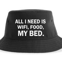 All I Need Is Wifi Food  Sustainable Bucket Hat