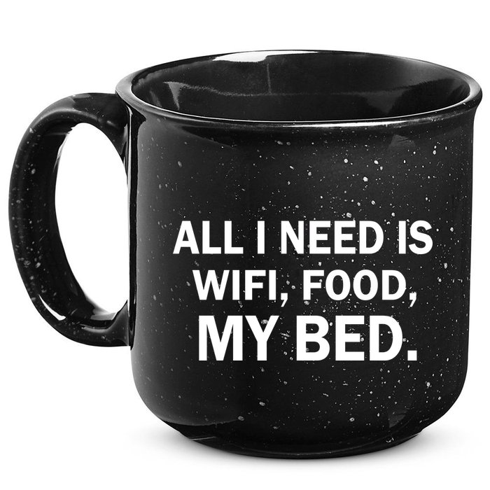 All I Need Is Wifi Food  15oz Campfire Ceramic Mug