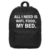 All I Need Is Wifi Food  16 in Basic Backpack