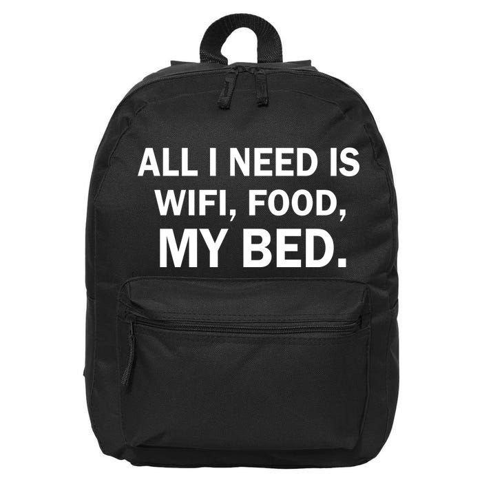 All I Need Is Wifi Food  16 in Basic Backpack