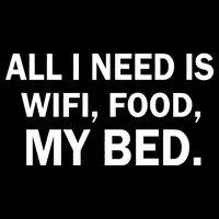 All I Need Is Wifi Food  16 in Basic Backpack