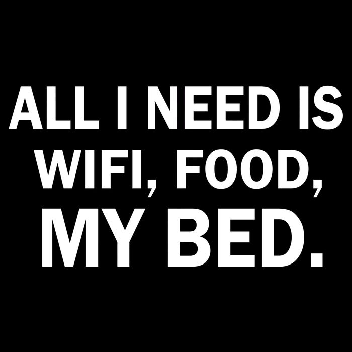 All I Need Is Wifi Food  16 in Basic Backpack