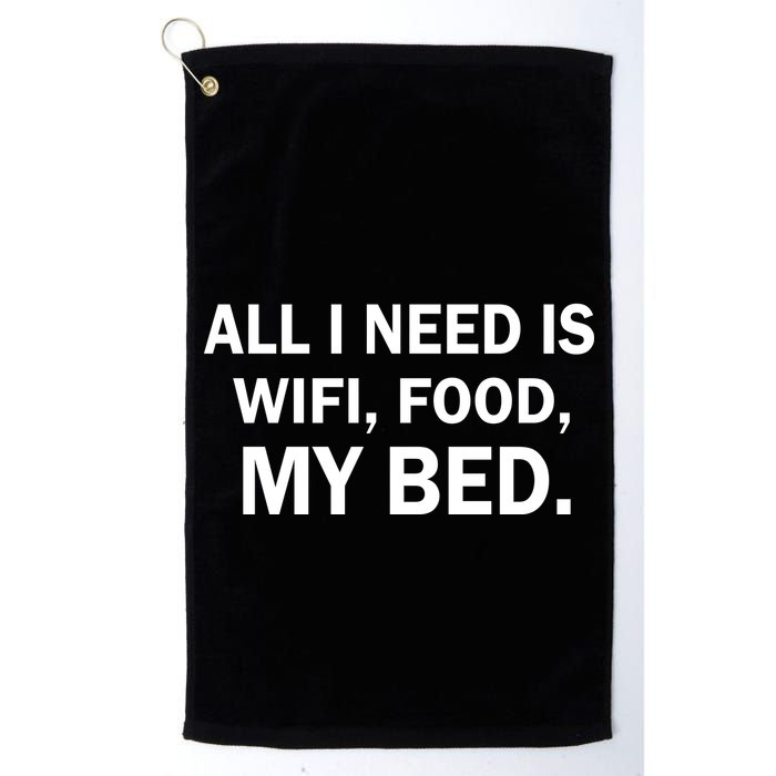 All I Need Is Wifi Food  Golf Towel