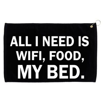 All I Need Is Wifi Food  Grommeted Golf Towel