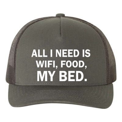 All I Need Is Wifi Food  Yupoong Adult 5-Panel Trucker Hat