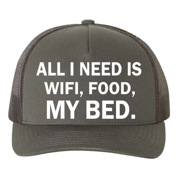 All I Need Is Wifi Food  Yupoong Adult 5-Panel Trucker Hat