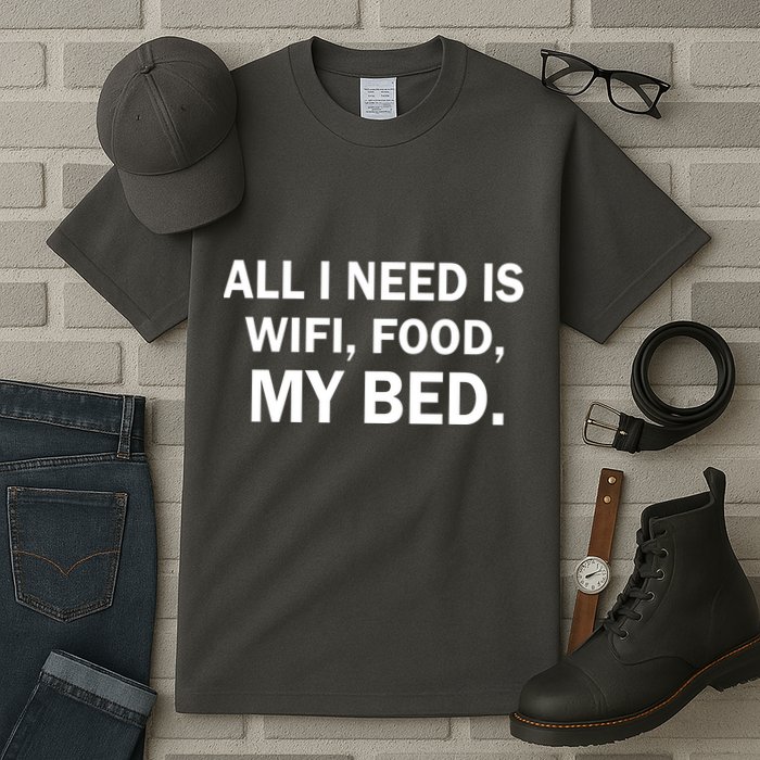 All I Need Is Wifi Food  Tall T-Shirt