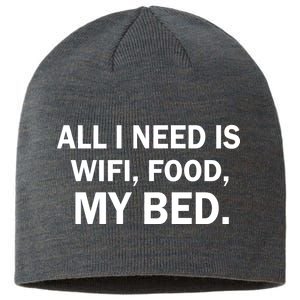 All I Need Is Wifi Food  Sustainable Beanie