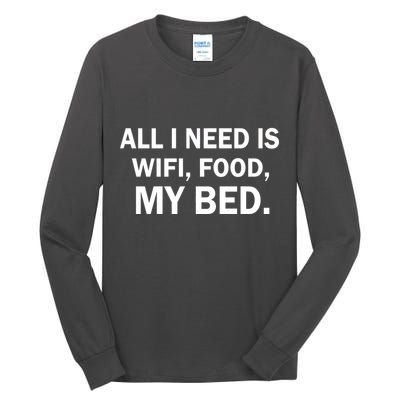 All I Need Is Wifi Food  Tall Long Sleeve T-Shirt