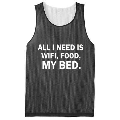 All I Need Is Wifi Food  Mesh Reversible Basketball Jersey Tank