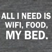All I Need Is Wifi Food  Mousepad
