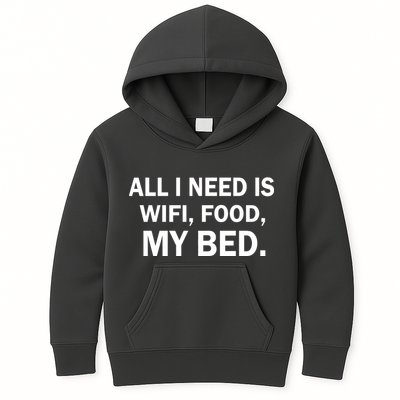 All I Need Is Wifi Food  Kids Hoodie