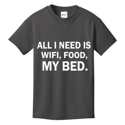 All I Need Is Wifi Food  Kids T-Shirt