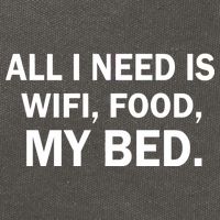All I Need Is Wifi Food  Cotton Canvas Backpack