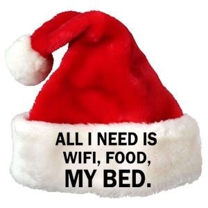 All I Need Is Wifi Food  Premium Christmas Santa Hat