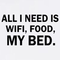 All I Need Is Wifi Food  Garment-Dyed Sweatshirt