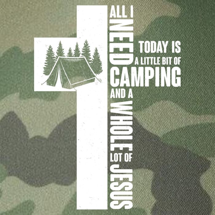 All I Need Today Is Camping And Whole Lot Of Jesus Legacy Tie Dye Trucker Hat