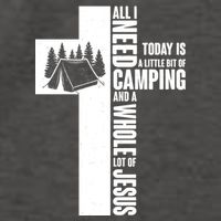 All I Need Today Is Camping And Whole Lot Of Jesus Vector Backpack