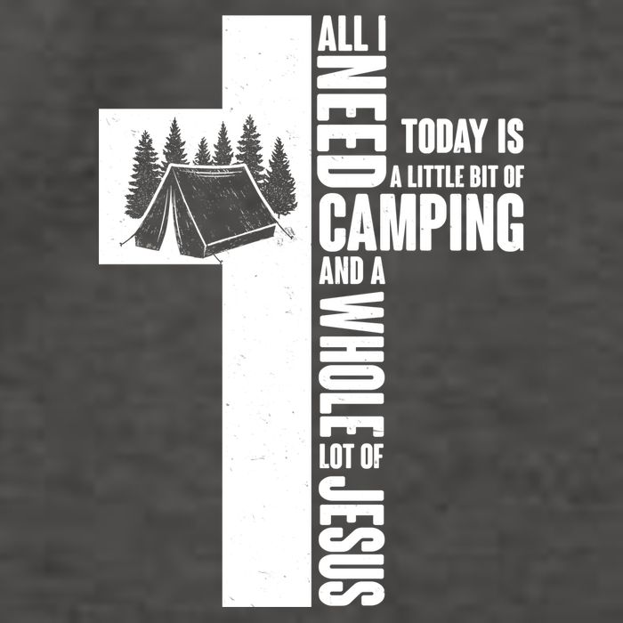 All I Need Today Is Camping And Whole Lot Of Jesus Vector Backpack