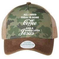 All I Need Today Is Coffee And A Lotta Jesus Legacy Tie Dye Trucker Hat