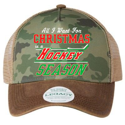 All I Want For Christmas Is A Hockey Season Legacy Tie Dye Trucker Hat