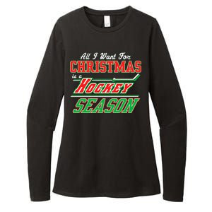 All I Want For Christmas Is A Hockey Season Womens CVC Long Sleeve Shirt