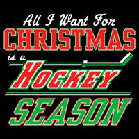 All I Want For Christmas Is A Hockey Season Premium T-Shirt