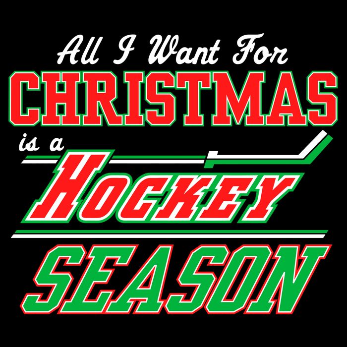 All I Want For Christmas Is A Hockey Season Premium T-Shirt