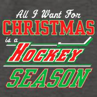 All I Want For Christmas Is A Hockey Season Vector Backpack